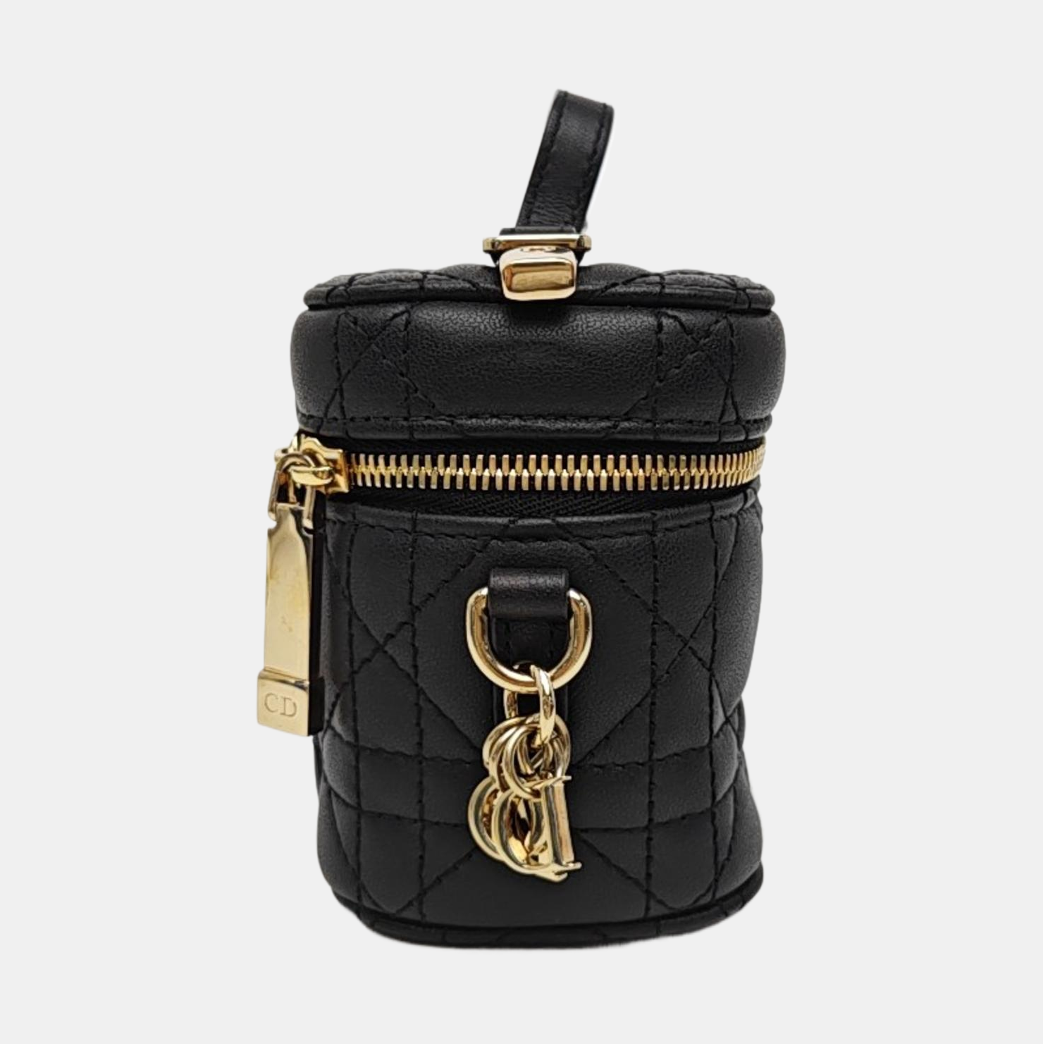 Lady Dior Super Mini Cannage Lambskin Black