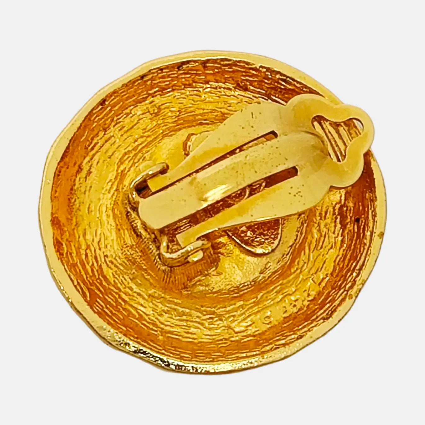 Metal Gold Clip On Earrings