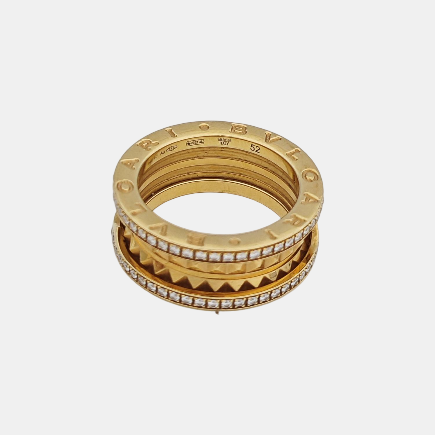 B.ZERO1 18k Gold Ring EU 52