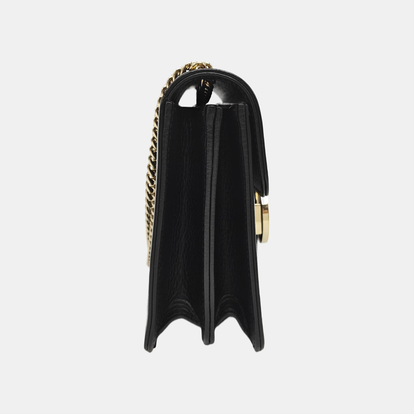 Interlocking G Small Calfskin Black