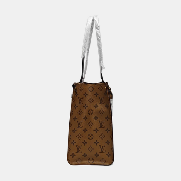 ONTHEGO MM Monogram Coated Canvas Brown