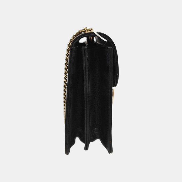 Interlocking G Small Calfskin Black