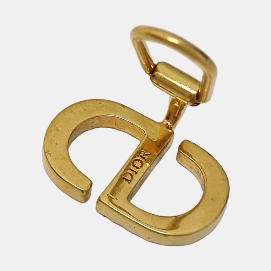 Petit CD Metal Gold Clip On Earrings