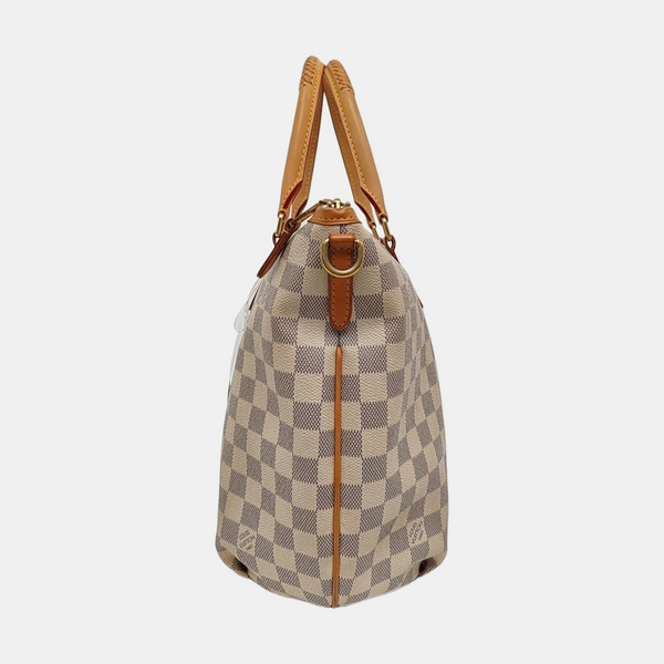 RIVIERA PM Damier Azur Coated Canvas White