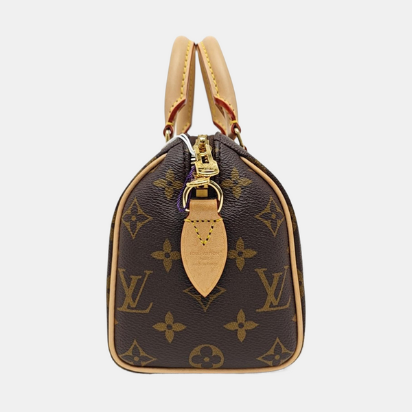 SPEEDY 20 Monogram Coated Canvas Brown