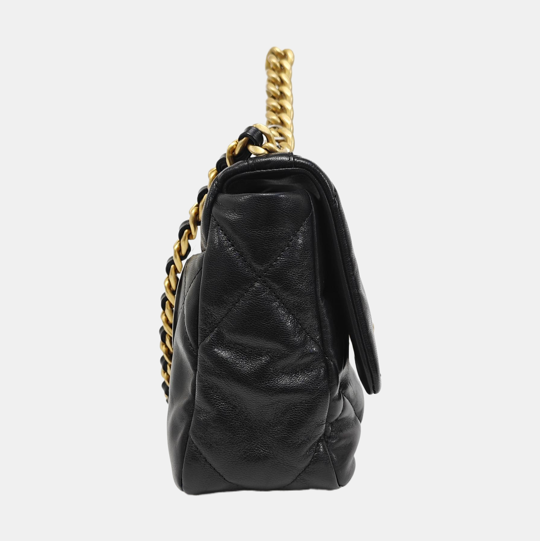 CHANEL 19 Small Quilted Lambskin Black
