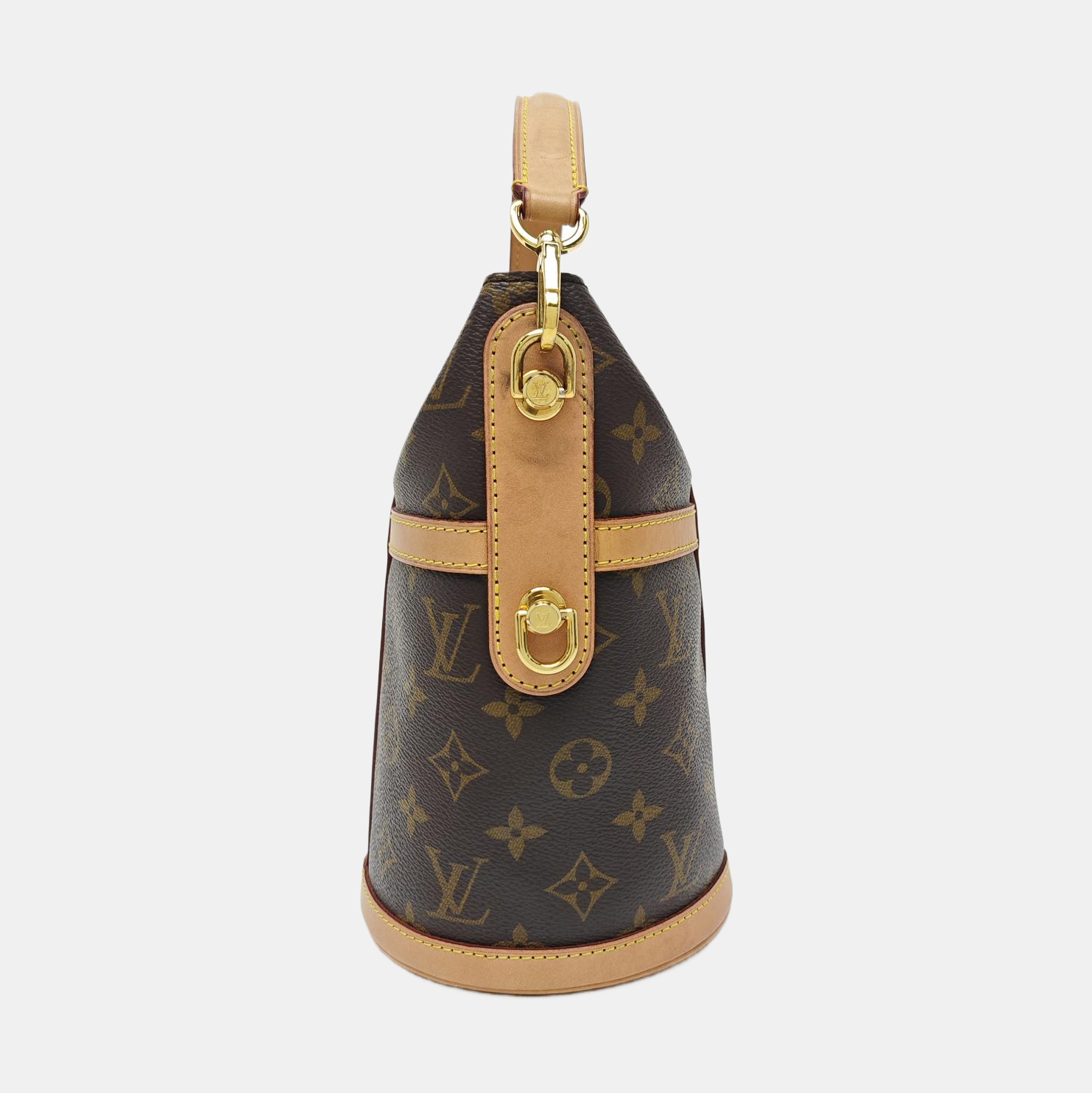 DUFFLE Monogram Coated Canvas Brown