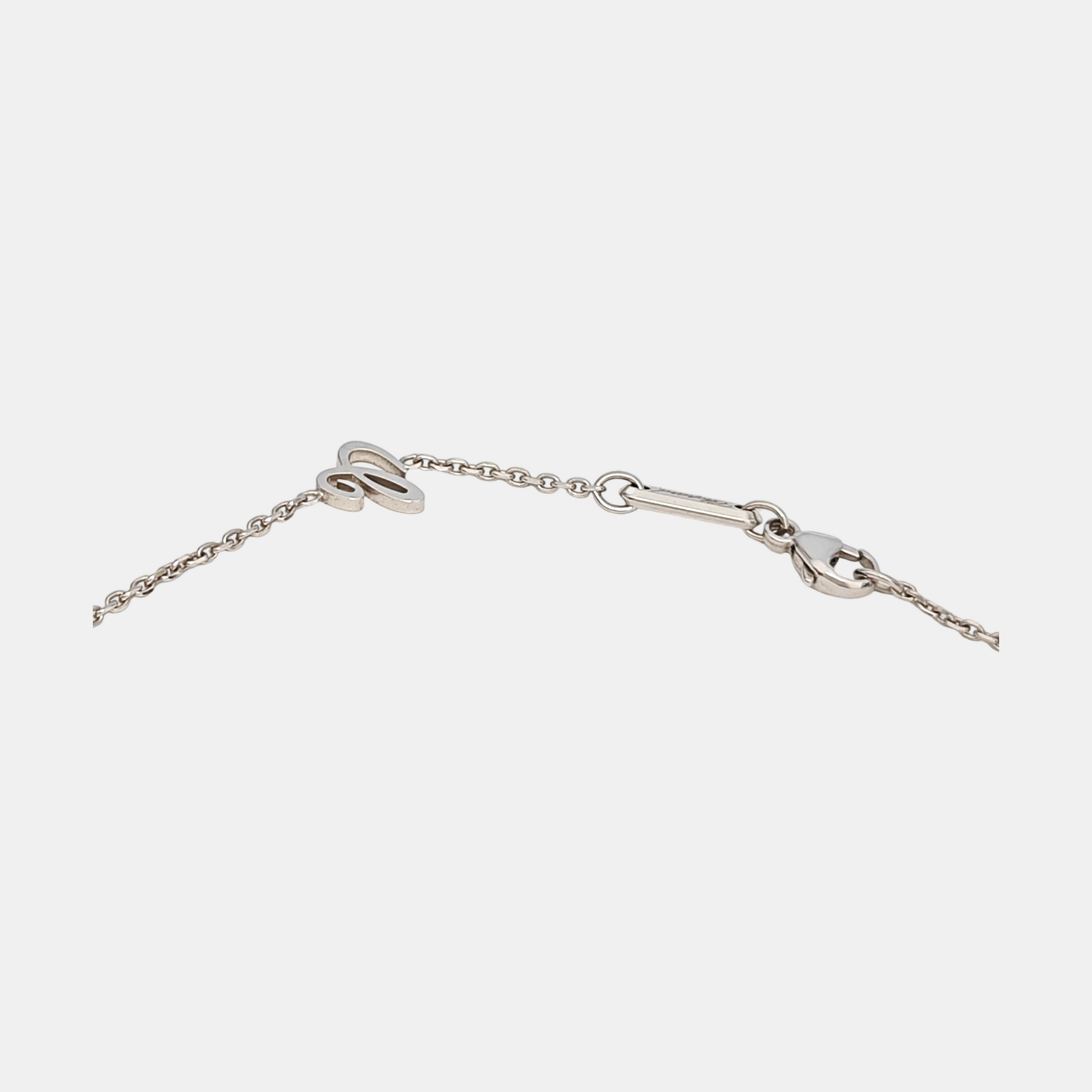 HAPPY DIAMONDS 18k White Gold Silver Necklace