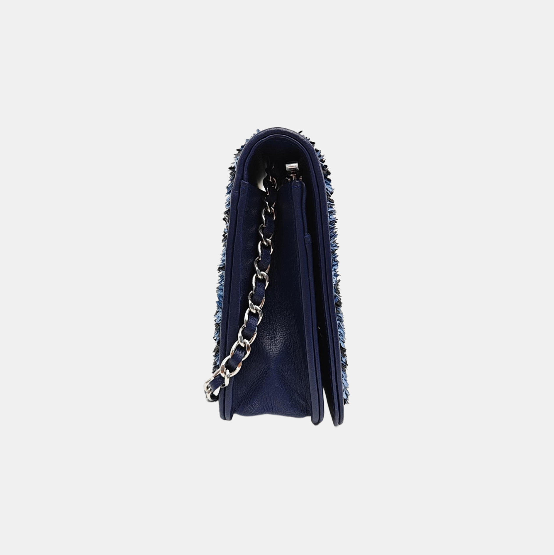 Sequins Shoulder Bag Blue