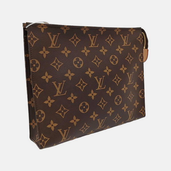 TOILET POCKET 26 Monogram Coated Canvas Brown