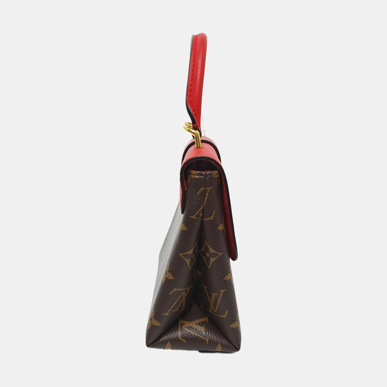 Authenticated pre-owned  LOCKY BB Monogram Coated Canvas Red - Shoulder Bag at Looply