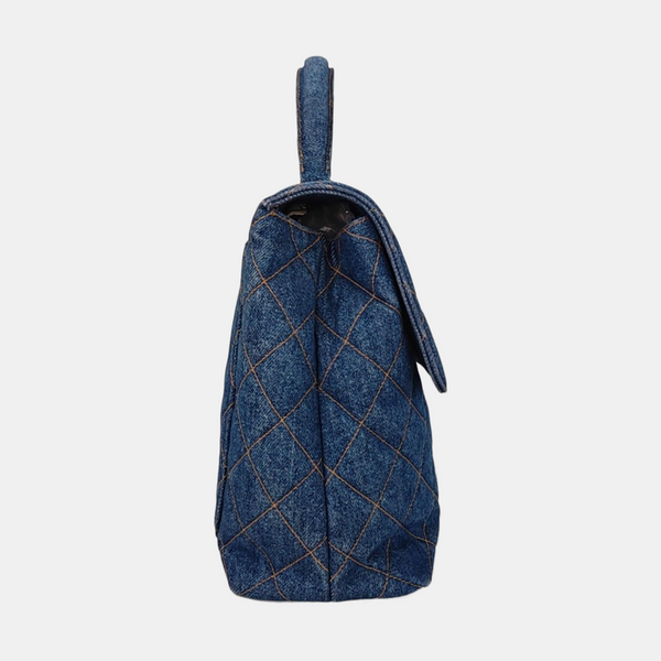 VINTAGE KELLY Quilted Denim Blue