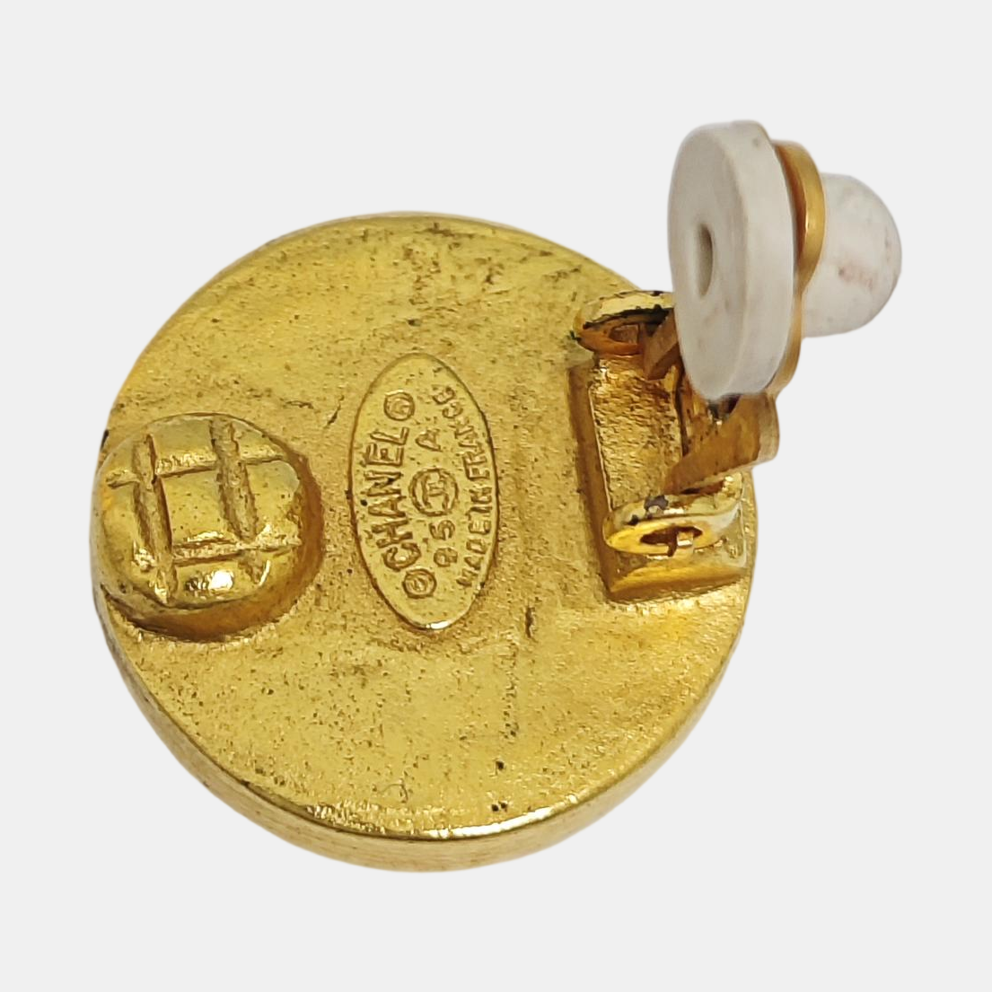 Metal Gold Clip On Earrings