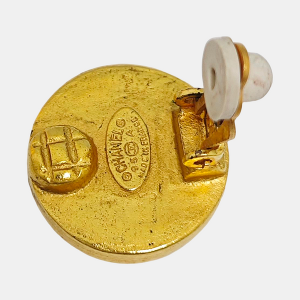 Metal Gold Clip On Earrings