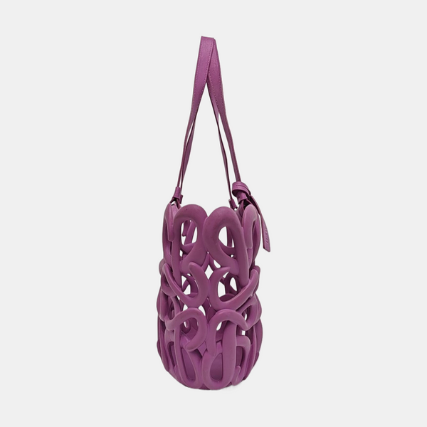 Special Material Shoulder Bag Purple