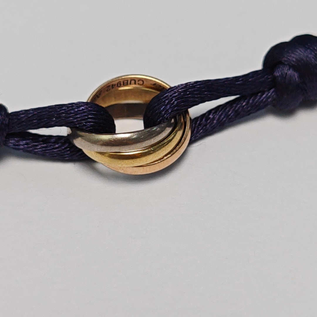 TRINITY Fabric Blue Bracelet