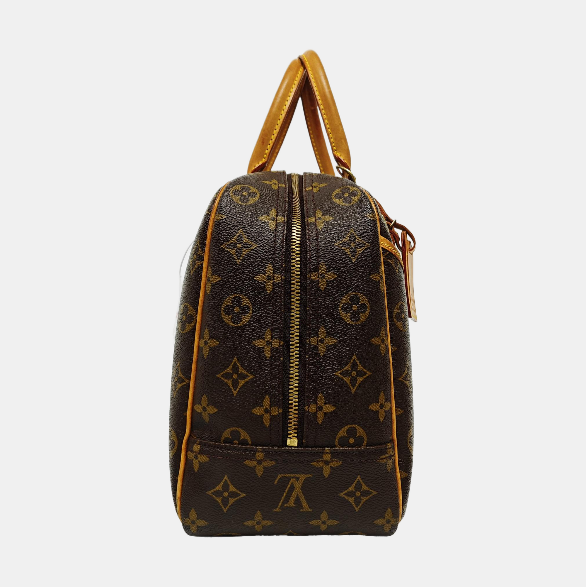 DEAUVILLE MM Monogram Coated Canvas Brown