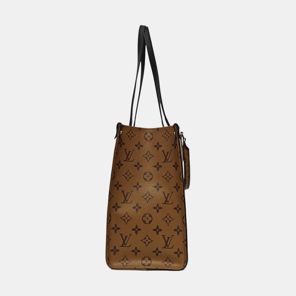 ONTHEGO MM Monogram Coated Canvas Brown