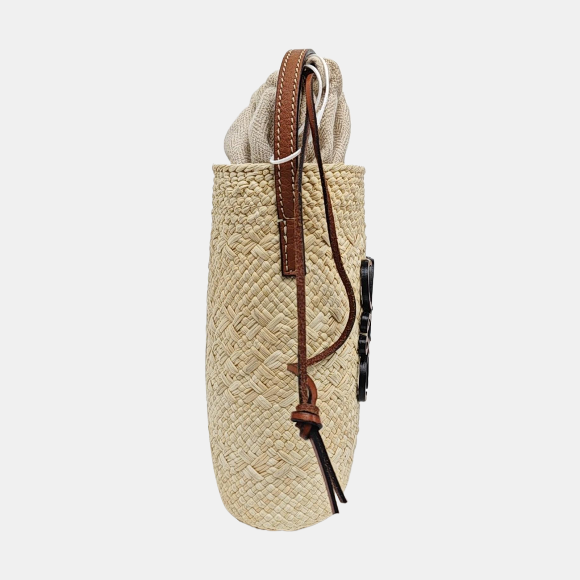 Straw Shoulder Bag Beige