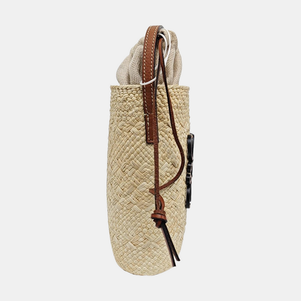 Straw Shoulder Bag Beige