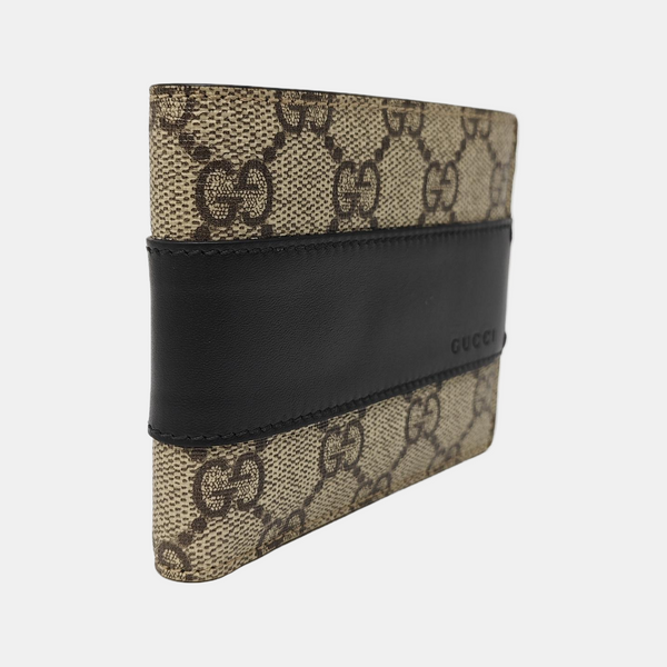 GG Supreme Monogram Coated Canvas Brown Wallet