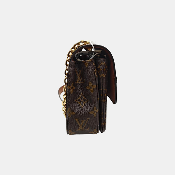 MARCEAU Monogram Coated Canvas Brown