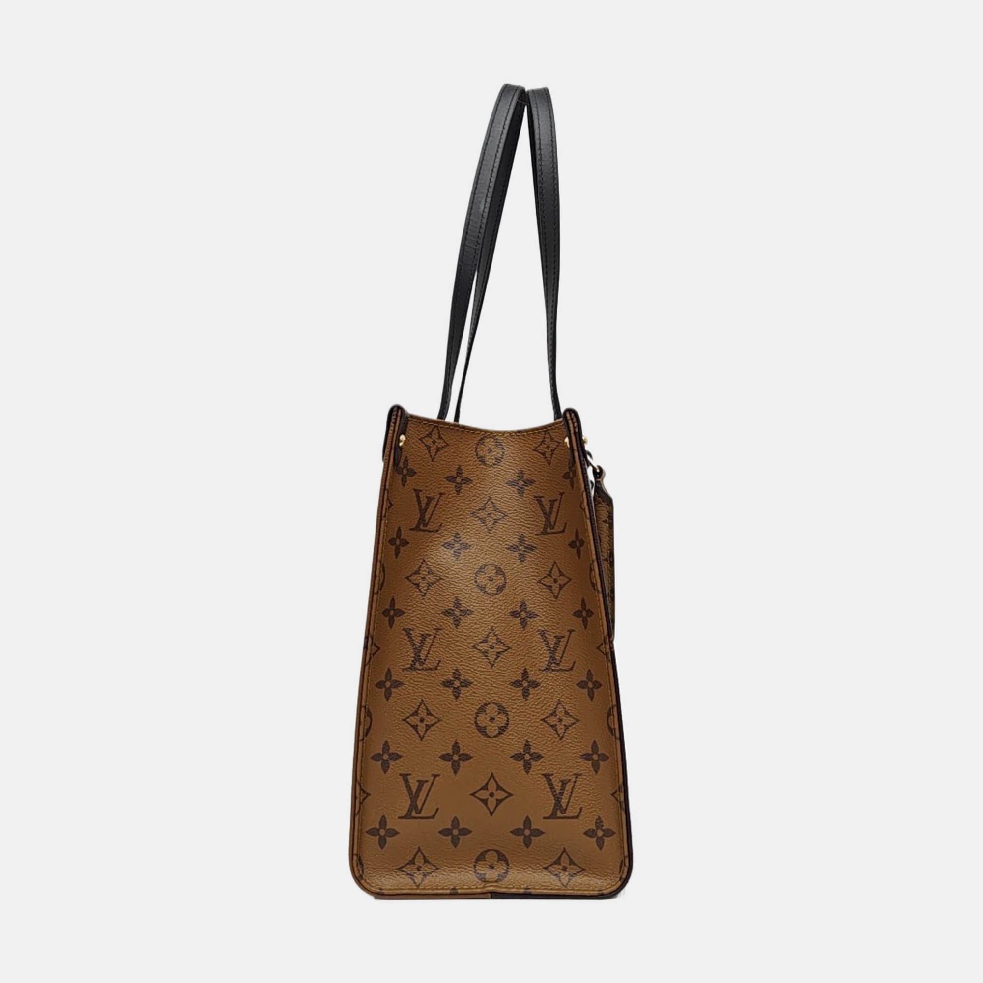 ONTHEGO MM Monogram Coated Canvas Brown