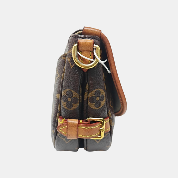 SAUMUR BB Monogram Coated Canvas Brown
