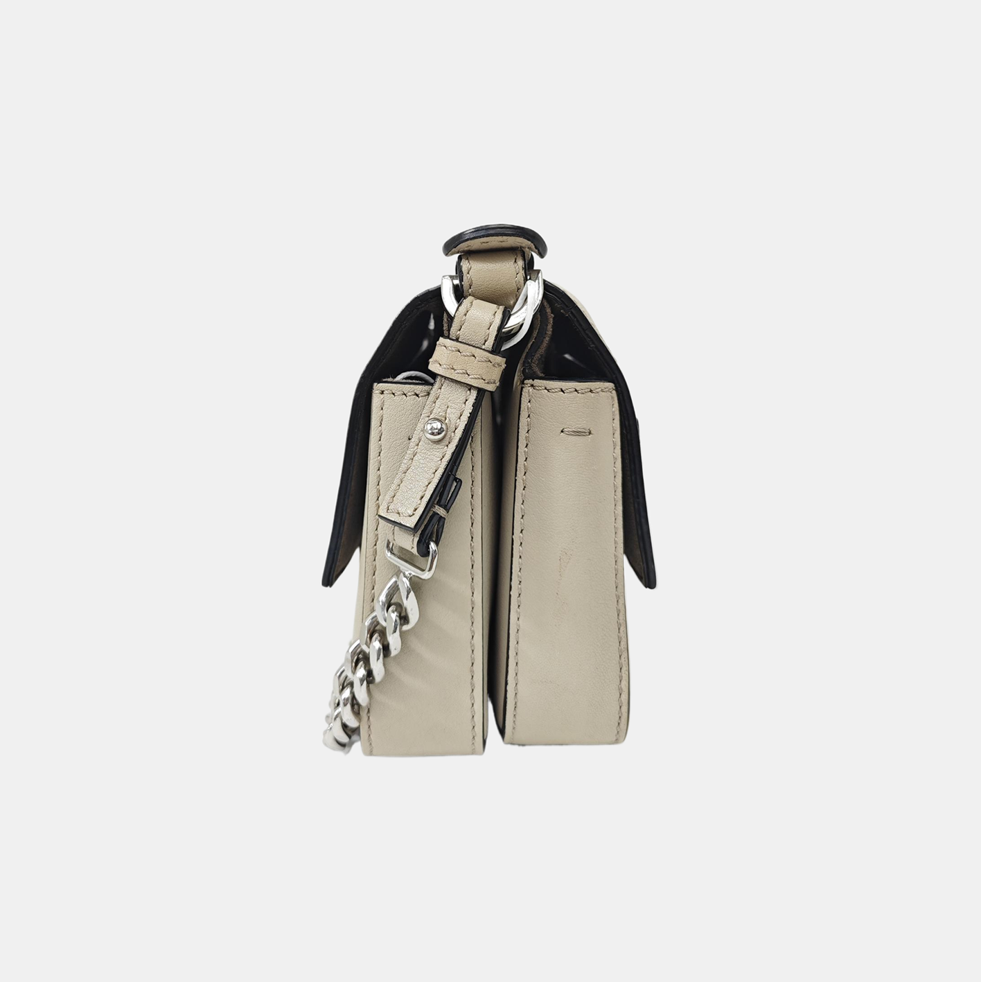Calfskin Shoulder Bag Gray