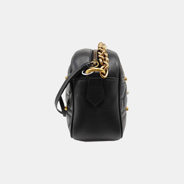 GG Marmont Small Quilted Calfskin Black