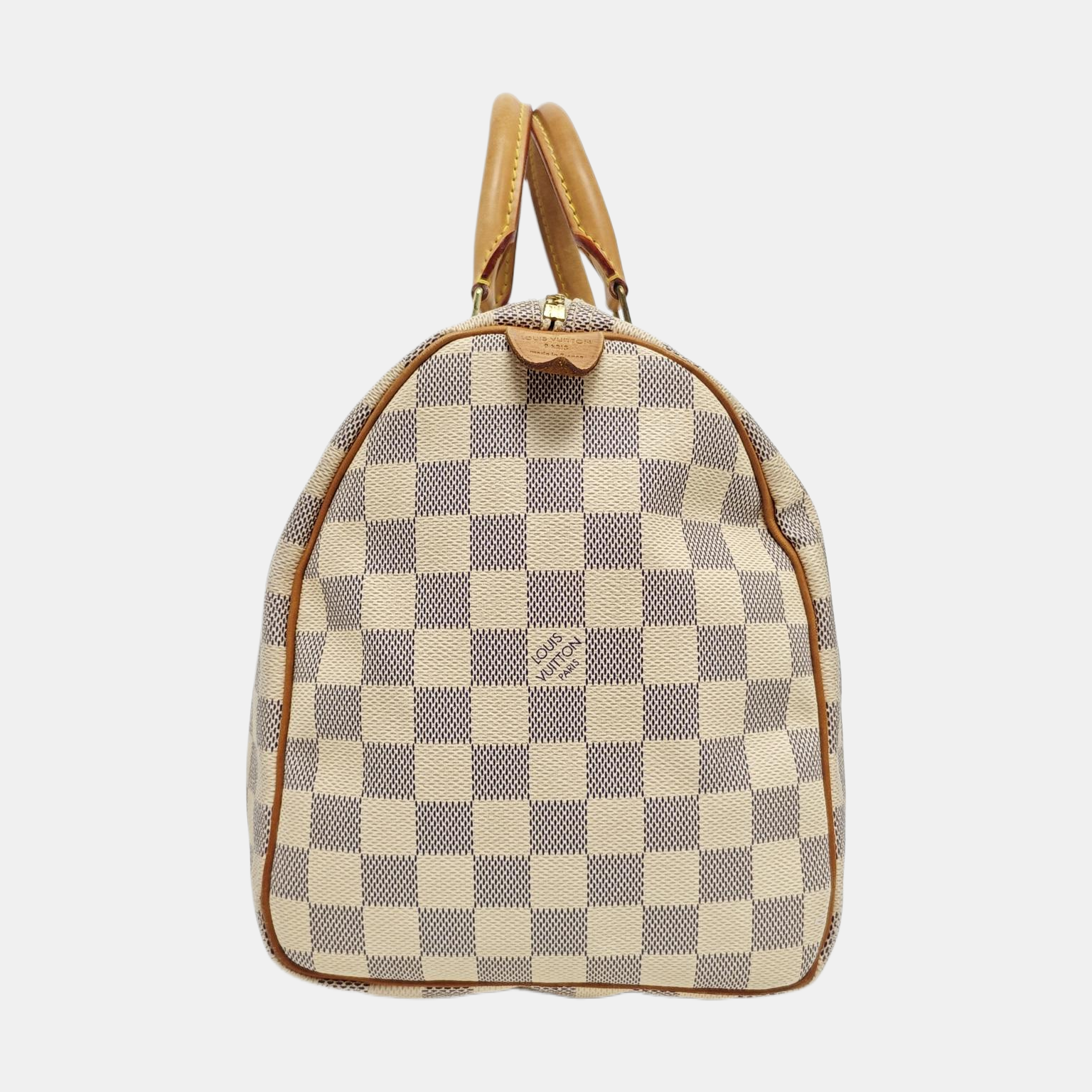 SPEEDY 30 Monogram Coated Canvas White