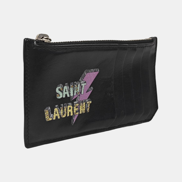 Calfskin Card Holder Black