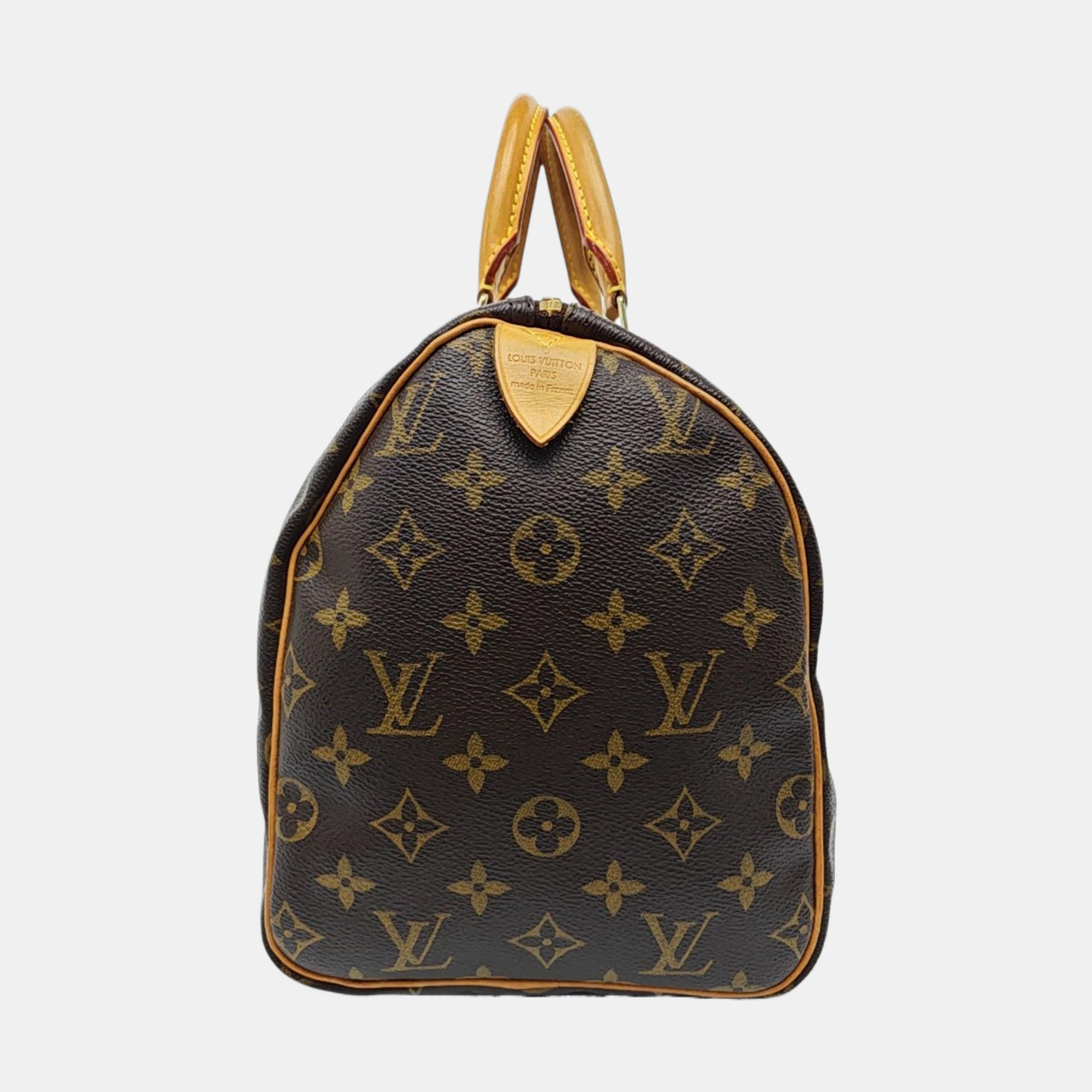 SPEEDY 30 Monogram Coated Canvas Brown