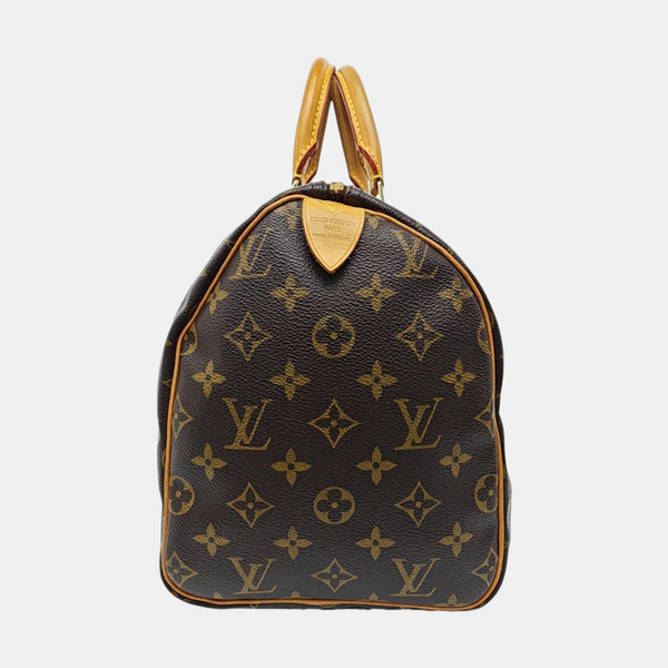 SPEEDY 30 Monogram Coated Canvas Brown