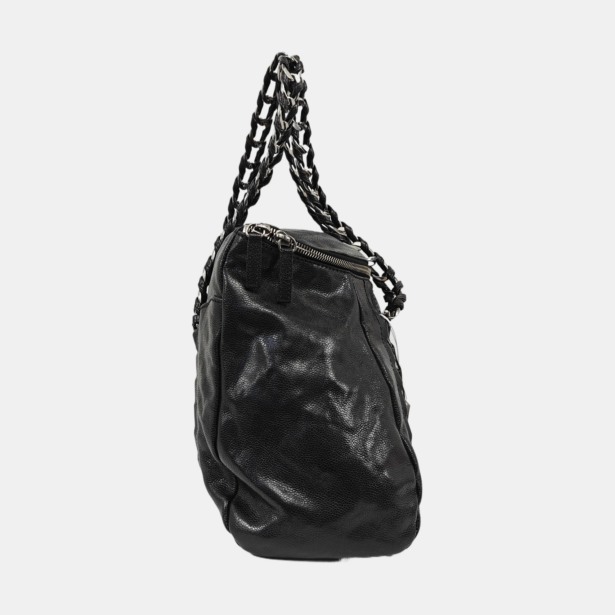 LUXURY LINE Grained Calfskin Black