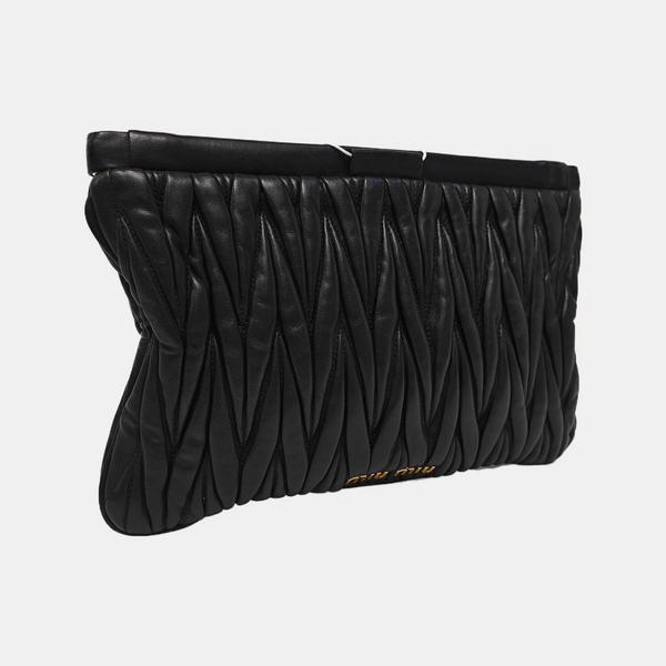 Lambskin Clutch Black