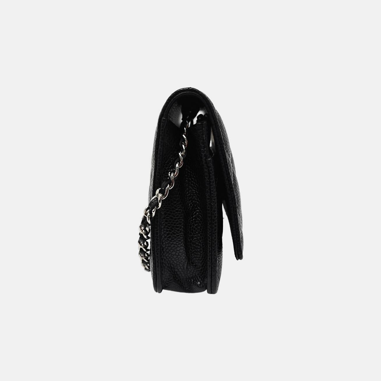 WOC Quilted Grained Calfskin Black
