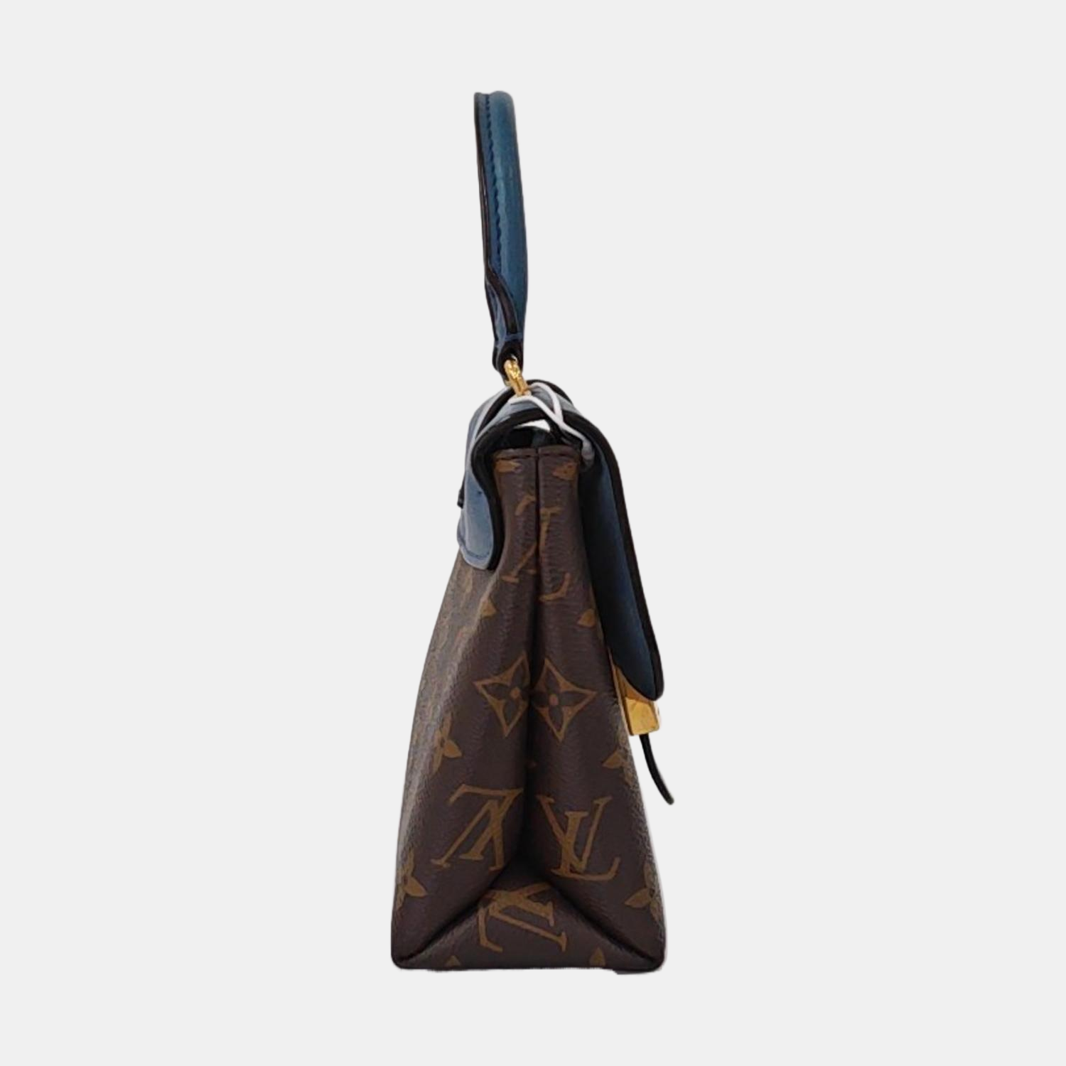 Authenticated pre-owned  LOCKY BB Monogram Coated Canvas Blue - Shoulder Bag at Looply