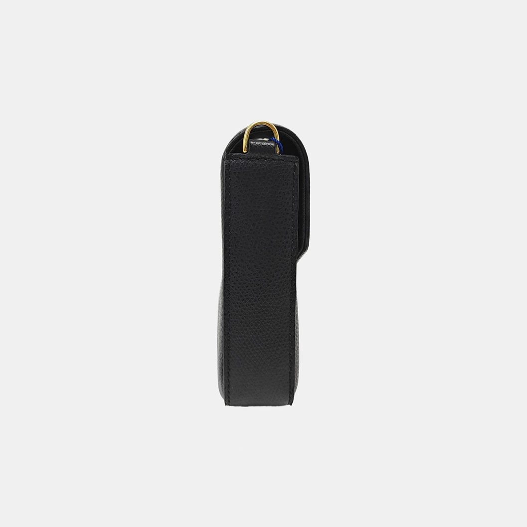 Calfskin Shoulder Bag Black