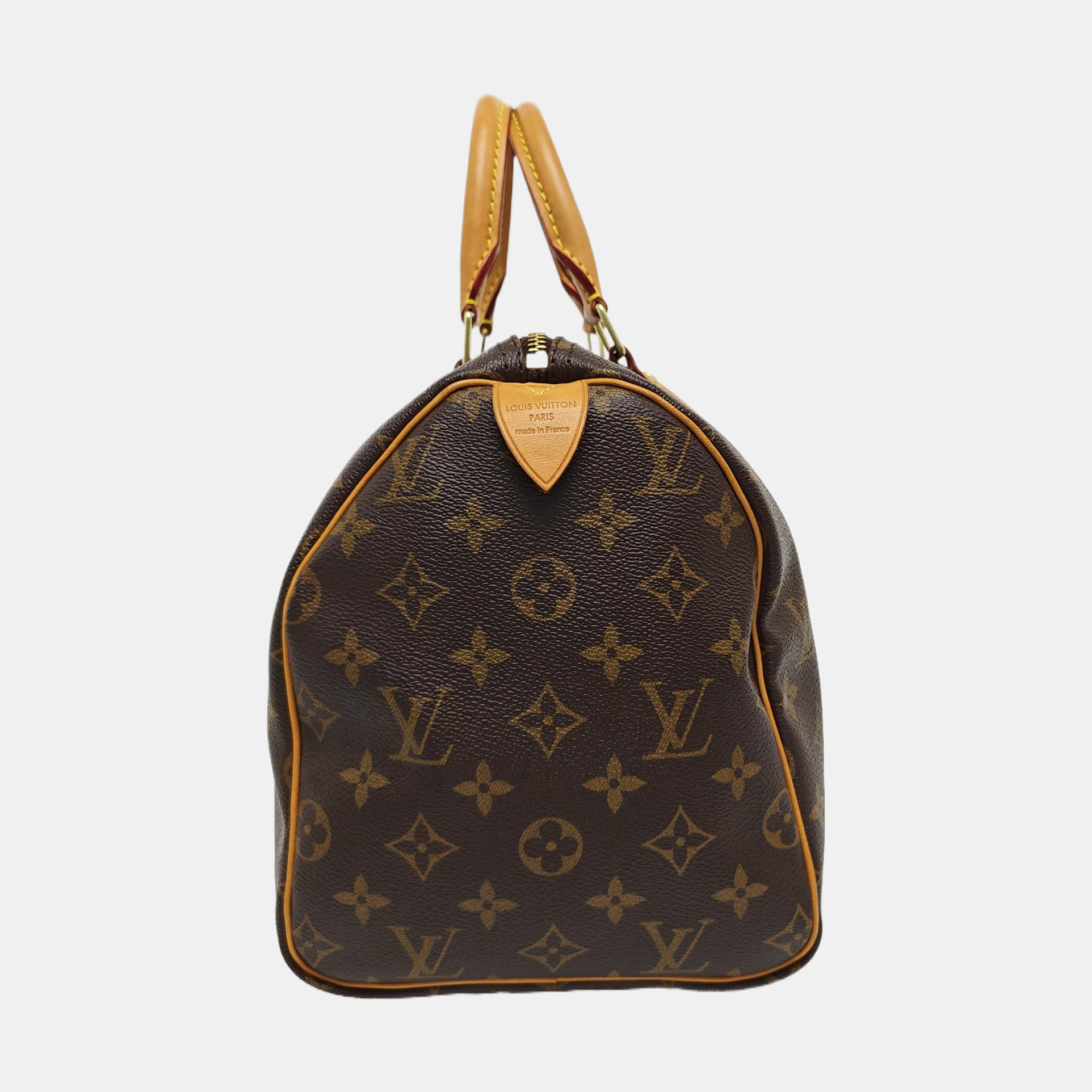 SPEEDY 30 Monogram Coated Canvas Brown