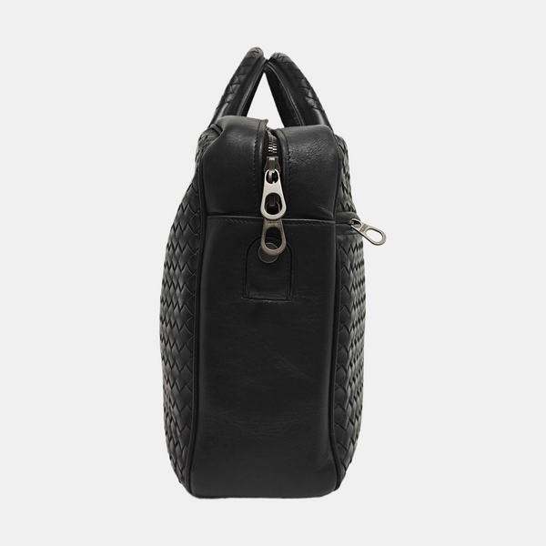 Calfskin Top Handle Bag Black