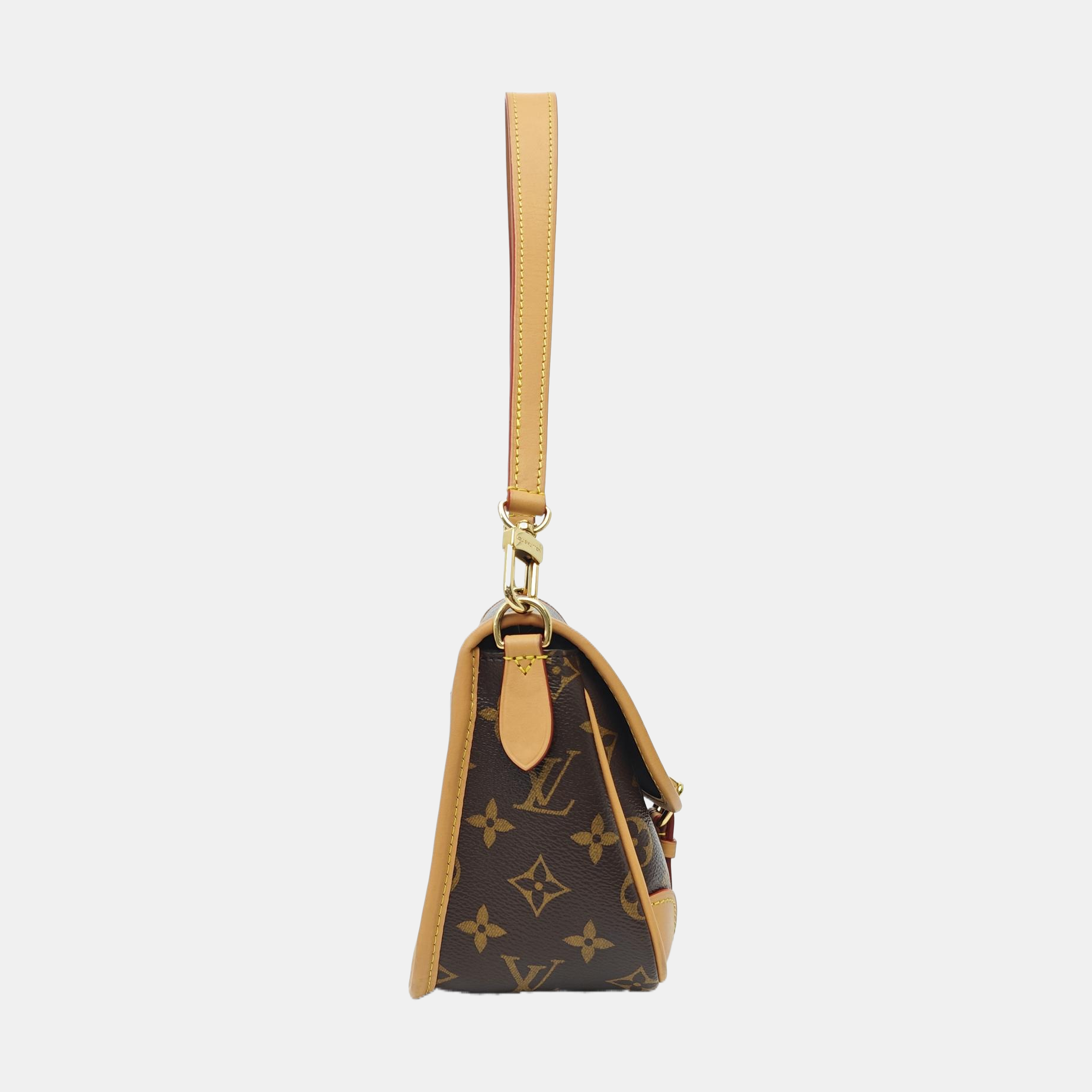 DIANE Monogram Coated Canvas Brown