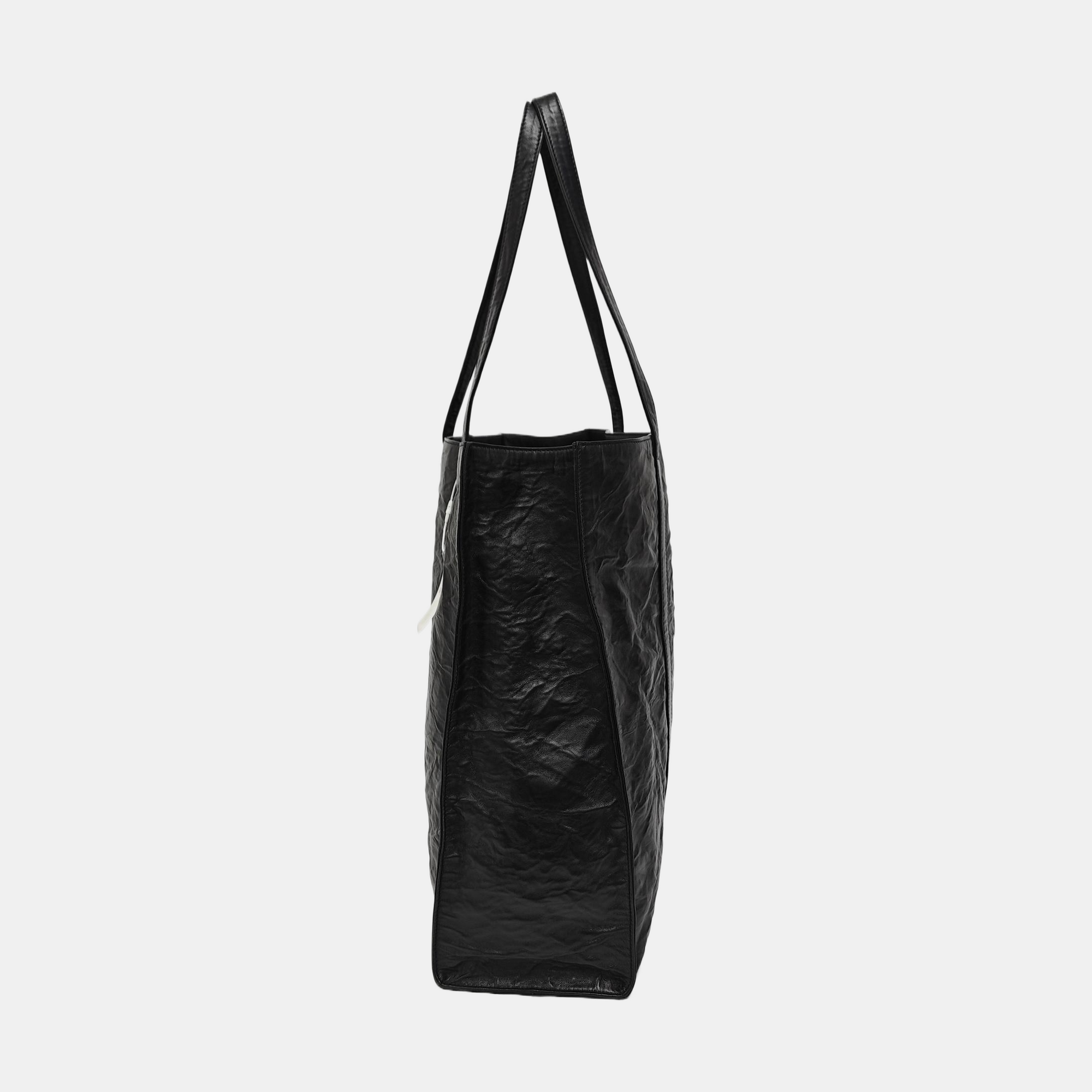 Lambskin Top Handle Bag Black