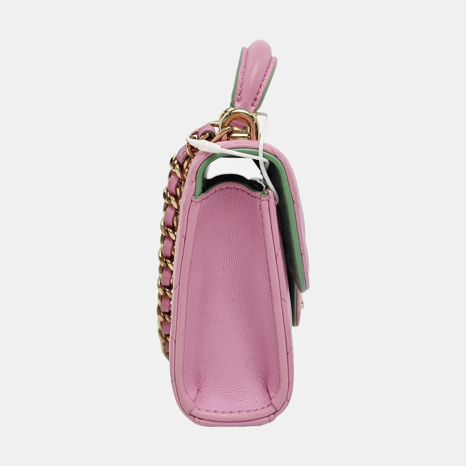 Quilted Lambskin Shoulder Bag Pink