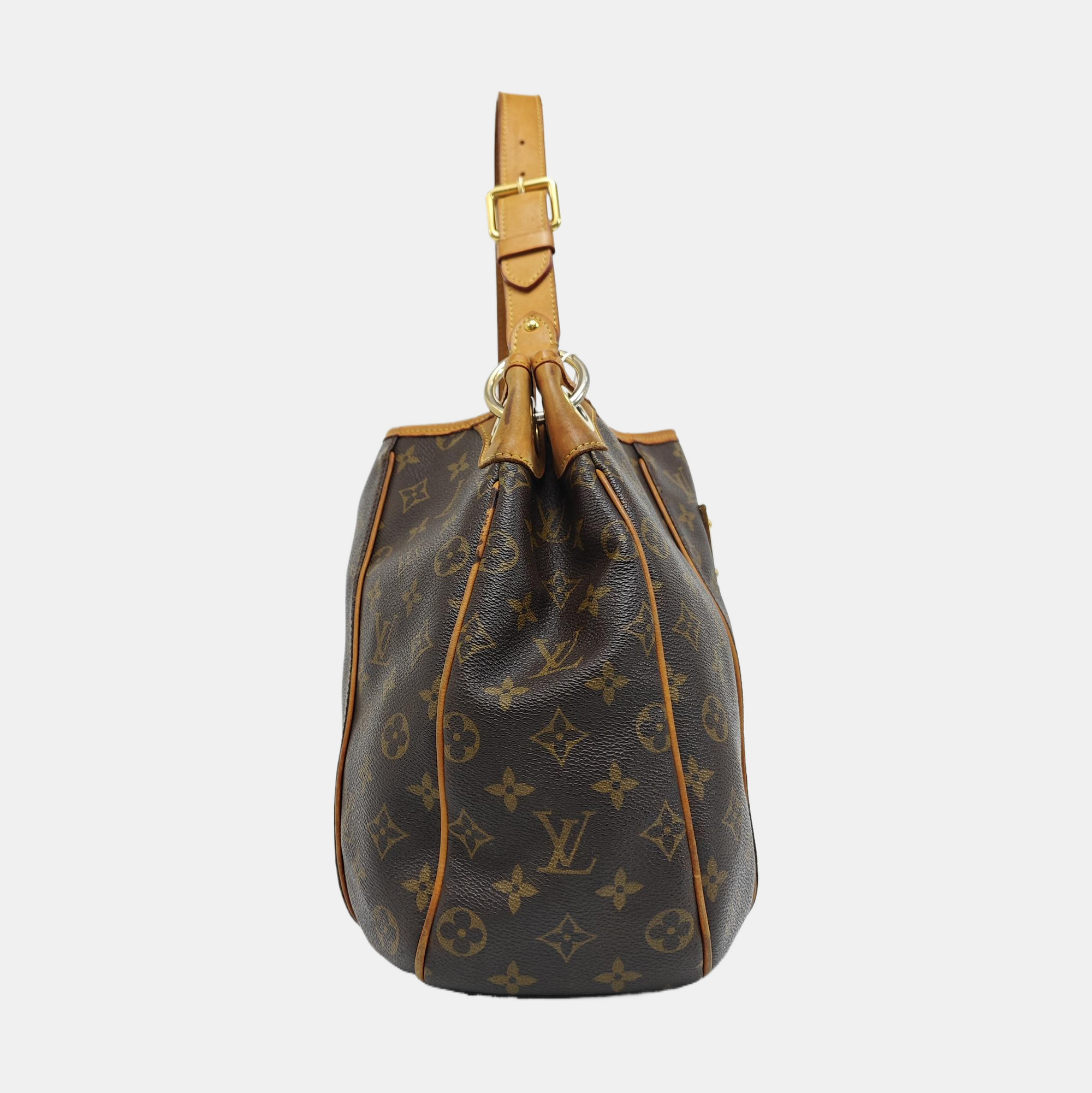 GALLIERA Monogram Coated Canvas Brown