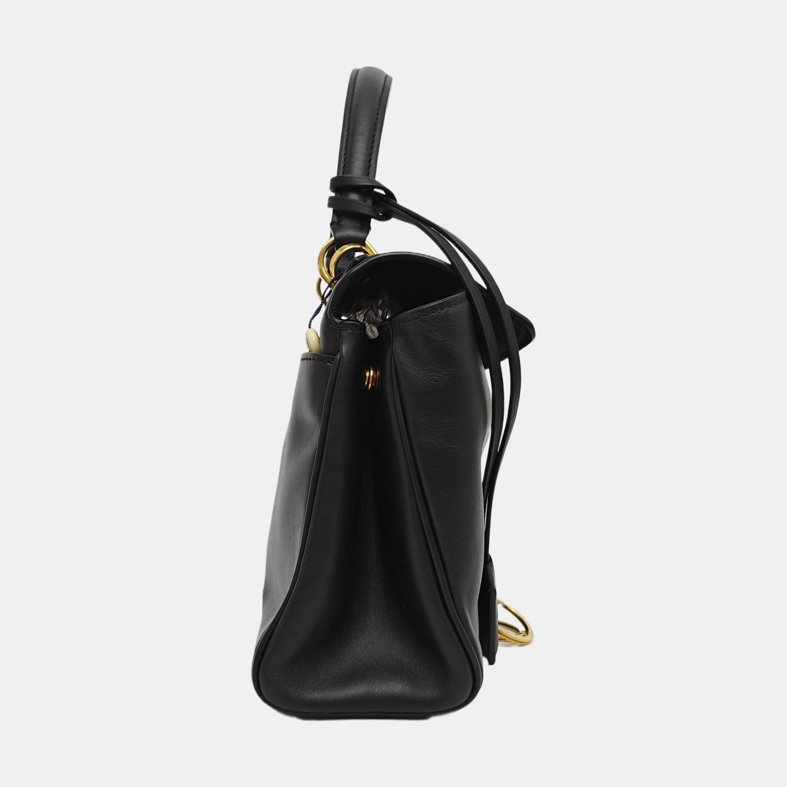 Calfskin Shoulder Bag Mini Black