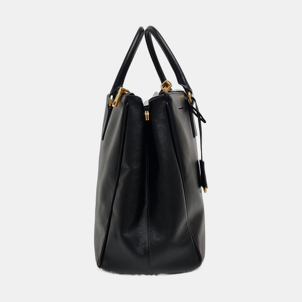Galleria Extra Large Saffiano Calfskin Black