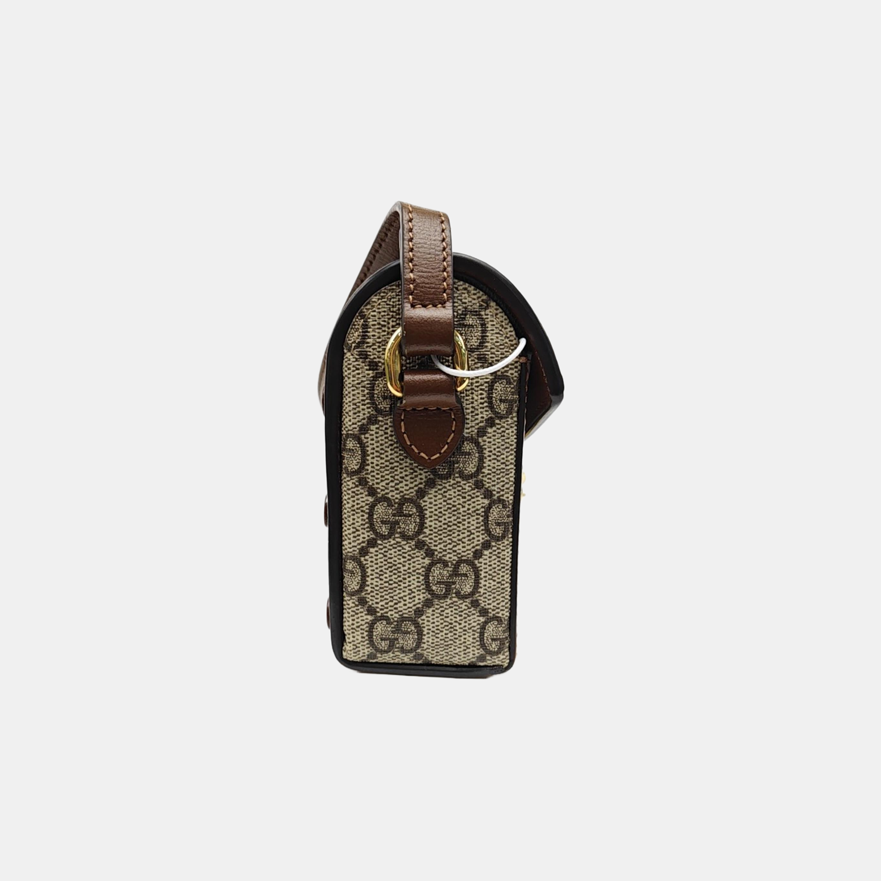 Horsebit 1955 Mini Monogram Coated Canvas Beige