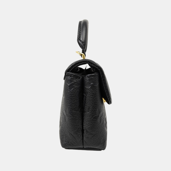 NANO MADELEINE Nano Monogram Calfskin Black