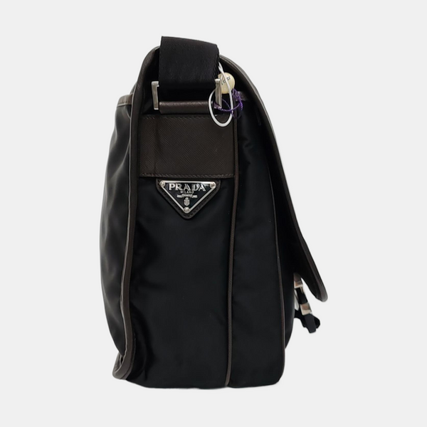 Nylon Shoulder Bag Black